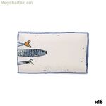 Մատուցման սկուտեղ La Mediterránea Peixe 2.0 բազմագույն կերամիկական ուղղանկյուն 25,3 x 15 x 2 սմ (18 հատ)