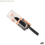 Խոհանոցային դանակ MasterChef SANTOKU սև արծաթագույն չժանգոտվող պողպատ 13 սմ (12 հատ)