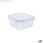 Ճաշի տուփ Quttin Textury Transparent Borosilicate Glass 500 մլ (12 միավոր)