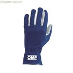 Տղամարդկանց վարորդական ձեռնոցներ OMP Rally, մուգ կապույտ, կապույտ L