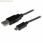 USB մալուխ միկրո USB-ի համար Startech USBAUB2MBK սև