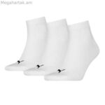 Սպորտային գուլպաներ Puma QUARTER PLAIN 3P 701230337 300 սպիտակ, 3 զույգ
