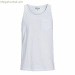 Տղամարդու մայկա Jack & Jones Tampa Slub սպիտակ