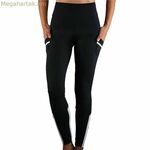 Կանացի սպորտային լեգինսներ անվերջ սև