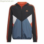 Մանկական սպորտային բաճկոն Adidas Colorblock սև