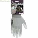 Աշխատանքային ձեռնոցներ JUBA մոխրագույն՝ ածխածնային մանրաթելից, հակաստատիկ