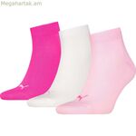 Գուլպաների հավաքածու Puma QUARTER PLAIN 3P 701230337 442 Վարդագույն 3 հատ