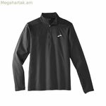 Men’s Long Sleeve T-Shirt Brooks Dash 1/2 Zip 2.0 Black