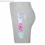 Սպորտային լեգինսներ երեխաների համար Script Glitter High Converse Rise Biker Little բաց մոխրագույն