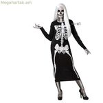 Մեծահասակների համար նախատեսված զգեստ՝ Skeleton Lady Black