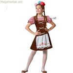 Մանկական զգեստ՝ շագանակագույն գերմանացի մատուցողուհի