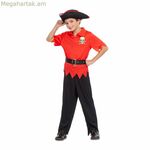 Երեխաների համար նախատեսված զգեստ՝ Իմ մյուս եսը՝ ծովահենը՝ կարմիր (4 հատ)