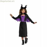 Մանկական զգեստ Disney Princess Malefica Classic Purple գլխակապով 2 հատ