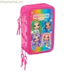 Եռակի մատիտապատյան՝ ծիածանագույն, բարձր փայլով, բազմագույն, 12,5 x 19,5 x 5,5 սմ, 37 հատ