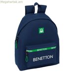 Դպրոցական պայուսակ Benetton կանաչ մուգ կապույտ 33 x 42 x 15 սմ