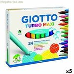 Ֆլոմաստերներ Giotto Turbo Maxi բազմագույն (5 հատ)