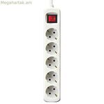 Սնուցման վարդակ - 5 վարդակ՝ անջատիչով, Silver Electronics