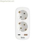 Պատի խրոց 2 USB միացքներով TM Electron 3.1