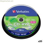 CD-RW Verbatim 700 ՄԲ 12x 10 հատ (20 հատ)