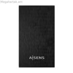 Կոշտ սկավառակի պատյան Aisens ASE-2523B սև 2.5