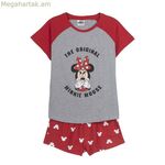 Ամառային գիշերանոց Minnie Mouse կարմիր լեդի մոխրագույն