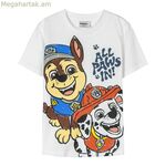 Մանկական կարճ թևքով շապիկ՝ The Paw Patrol սպիտակ