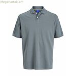 Տղամարդու կարճ թևքով պոլո շապիկ Jack & Jones JORFREDERIKSBERG 12263111 մոխրագույն