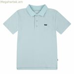 Մանկական կարճ թևքով պոլո շապիկ Levi's Lvb կապույտ՝ վզի հետևի ժապավենով