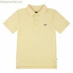 Մանկական կարճ թևքով պոլո շապիկ Levi's LVB հետևի վզնոցի ժապավենով դեղին