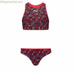 Բիկինիի ներքևի հատված աղջիկների համար Puma տպագիր կարմիր հավաքածու