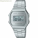 Տղամարդու ժամացույց Casio A168WEM-7EF մոխրագույն արծաթագույն