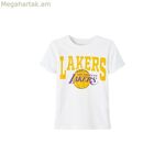 Մանկական կարճ թևքով մարզաշապիկ Name It mmads a Box սպիտակ