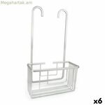 Ցնցուղի կախիչ Confortime Alluma Ալյումինե Արծաթագույն 25 x 12,5 x 44,5 սմ (6 հատ)