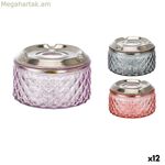 Մոխրաման՝ հարմարավետ ապակե պողպատից 10,5 x 10,5 x 6,6 սմ (12 հատ)