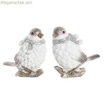 Սուրբ Ծննդյան խաղալիք DKD տան դեկորի խեժե թռչուն (13,5 x 7 x 12,5 սմ) (2 հատ)