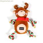 Փափուկ խաղալիք շների համար Gloria XMAS RUDOLF շագանակագույն