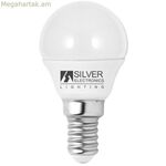 Գնդաձև LED լամպ՝ արծաթագույն, էլեկտրոնիկա, էկո, E14, 5W
