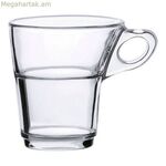 Սուրճի բաժակների հավաքածու Duralex Caprice թափանցիկ բյուրեղյա 90 մլ 900 մլ 6 հատ (6 հատ)