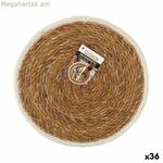 Սեղանի գորգ Privilege ծովային ջրիմուռներ շագանակագույն՝ եզրագծով Ø 25 սմ (36 հատ)