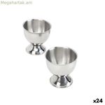 Ձվի բաժակ Quttin արծաթե պողպատ 4,8 x 4,5 սմ (2 հատ) (24 հատ)