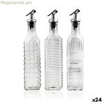 Cruet La Mediterránea թափանցիկ արծաթյա ապակի 500 մլ (24 միավոր)
