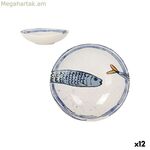Deep Plate La Mediterránea Peixe 2.0 Multicolour Ceramic Ø 21 սմ (12 միավոր)