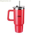 Ջերմային բաժակ կափարիչով Inoxibar կարմիր 1,2 լ