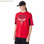 Տղամարդու կարճ թևքով մարզաշապիկ New Era NBA MESH PANEL OS TEE CHIBU 60435481 Կարմիր (S)