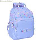Դպրոցական պայուսակ Benetton Lila Lilac 32 x 42 x 15 սմ
