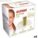 Մանկական դիմահարդարման հավաքածու Alpino Glitter Gel Golden (6 հատ)