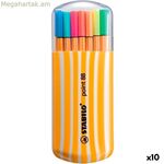 Ֆլոմաստերների հավաքածու Stabilo POINT 88 բազմագույն 20 հատ (10 հատ)