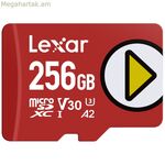 Միկրո SD հիշողության քարտ Lexar LMSPLAY256G-BNSNG ադապտերով 256 ԳԲ