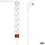 Էլեկտրական վարդակ - 6 վարդակ անջատիչով Aisens սպիտակ (1,4 մ) (25 հատ)