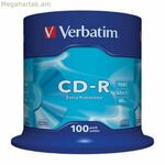 CD-R Verbatim 43411 52x 700 ՄԲ (100 միավոր)